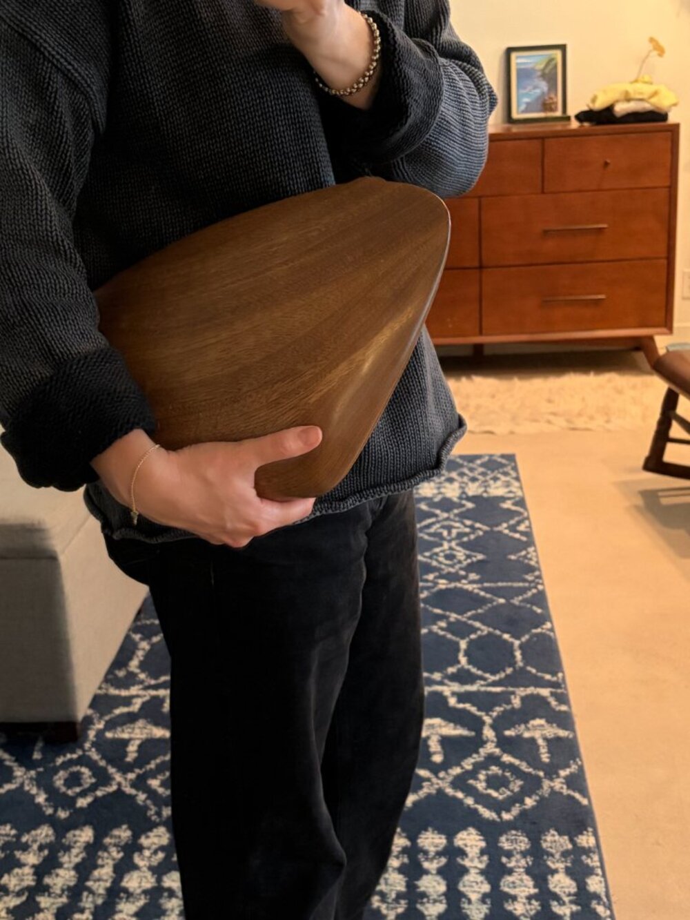 Rare Ports 1961 wooden clutch purse artist - Picture 9 of 15